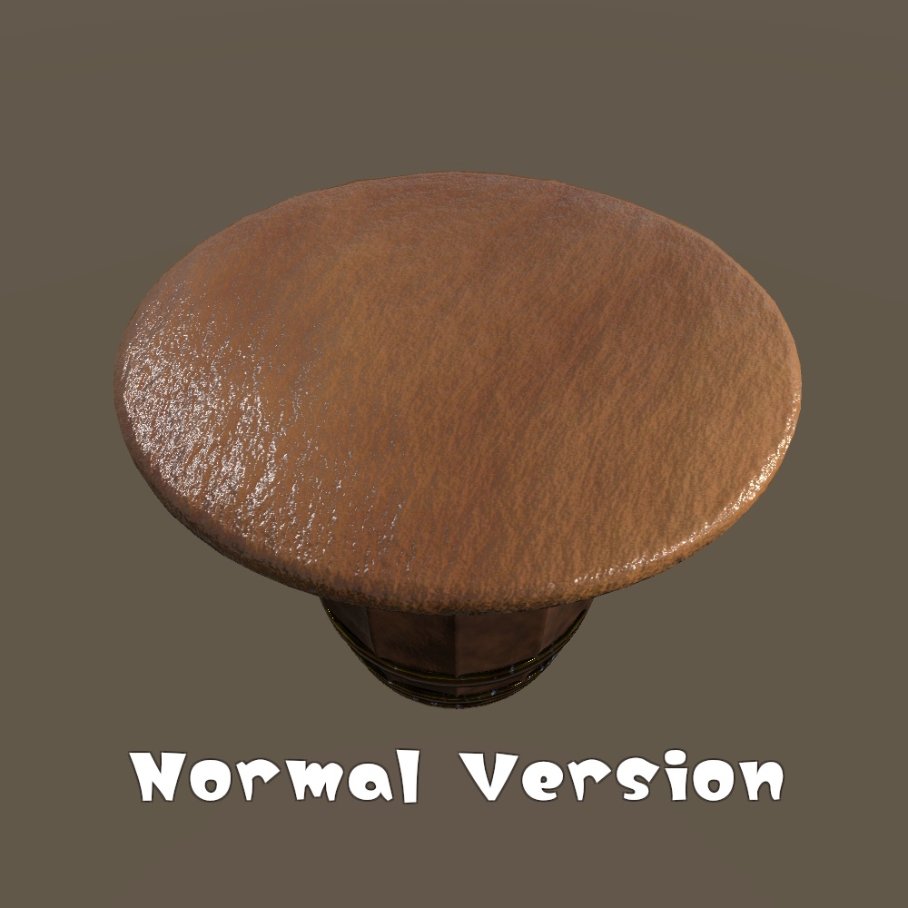 樽のテーブル(BarrelTable)【3Dモデル】