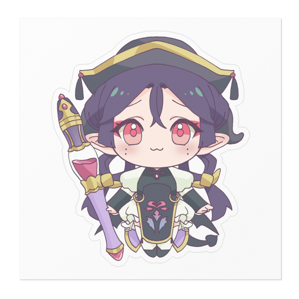 百々山やもりステッカー