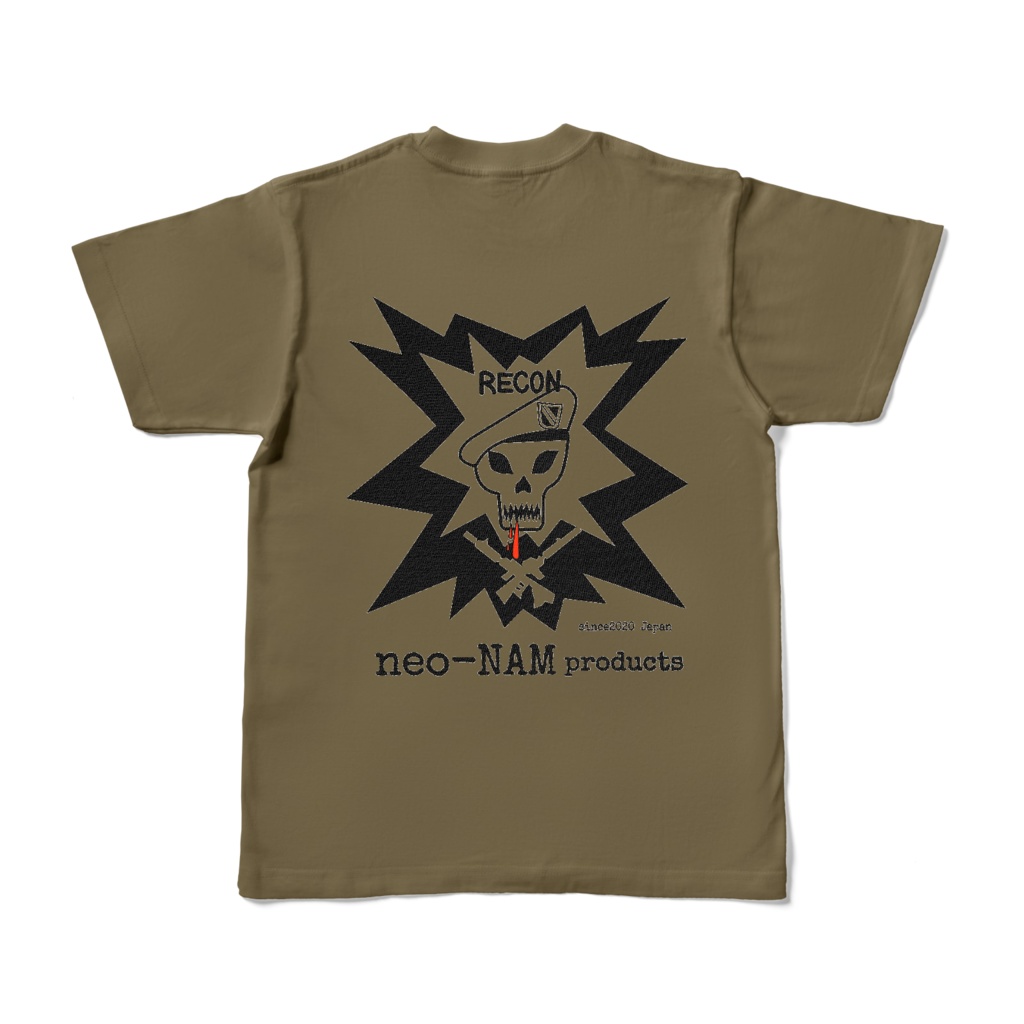 ネオナムTシャツOlive(バックプリント)