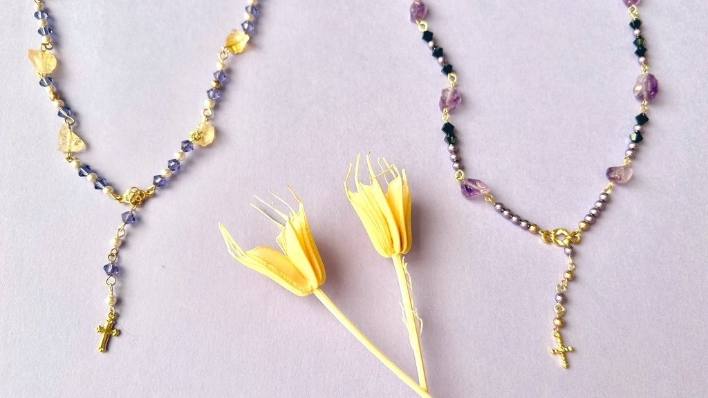 ロザリオ風ネックレス