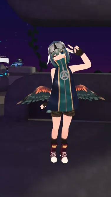 【Quest対応】オリジナル3Dモデル『Alcedo』Revival版【VRM同梱】