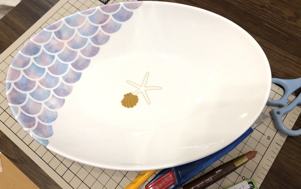 人魚のパスタ皿