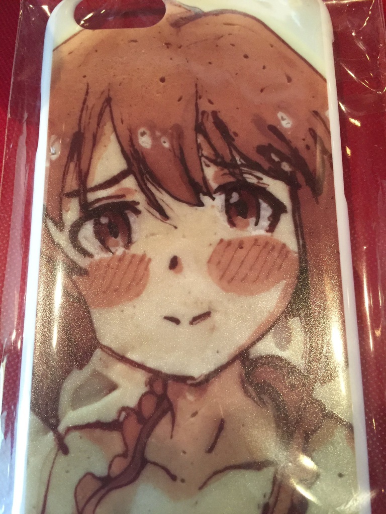 はちわれさんパンケーキアートのiPhoneケース