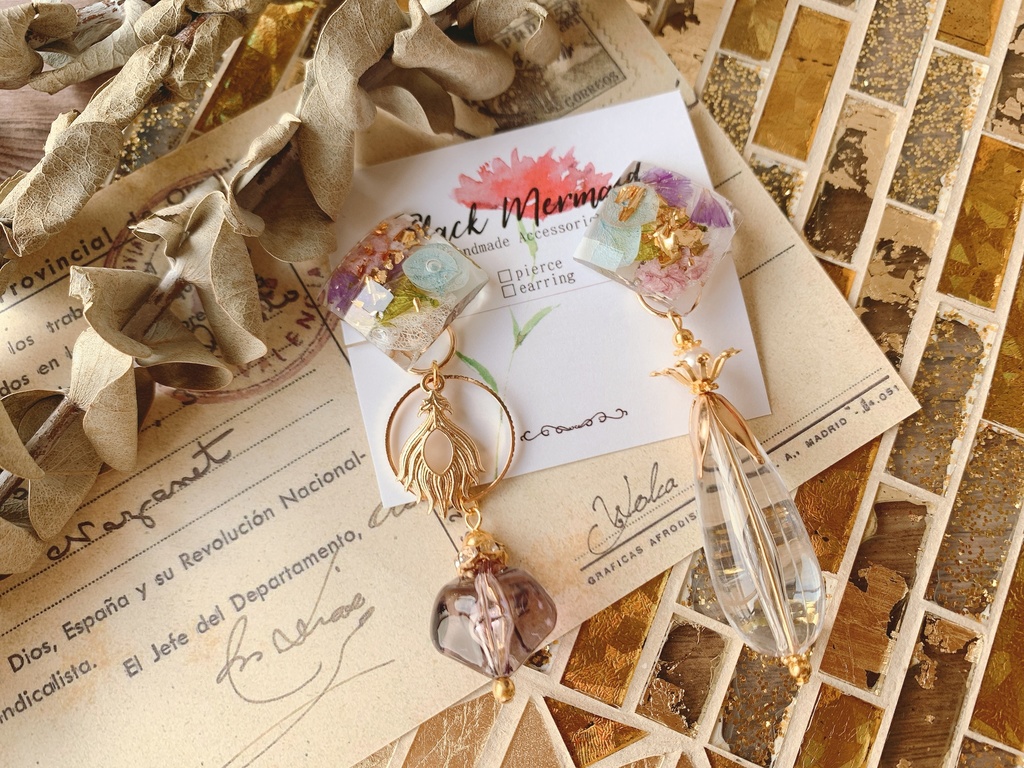 刀剣乱舞　小竜景光イメージ　ピアス　イヤリング