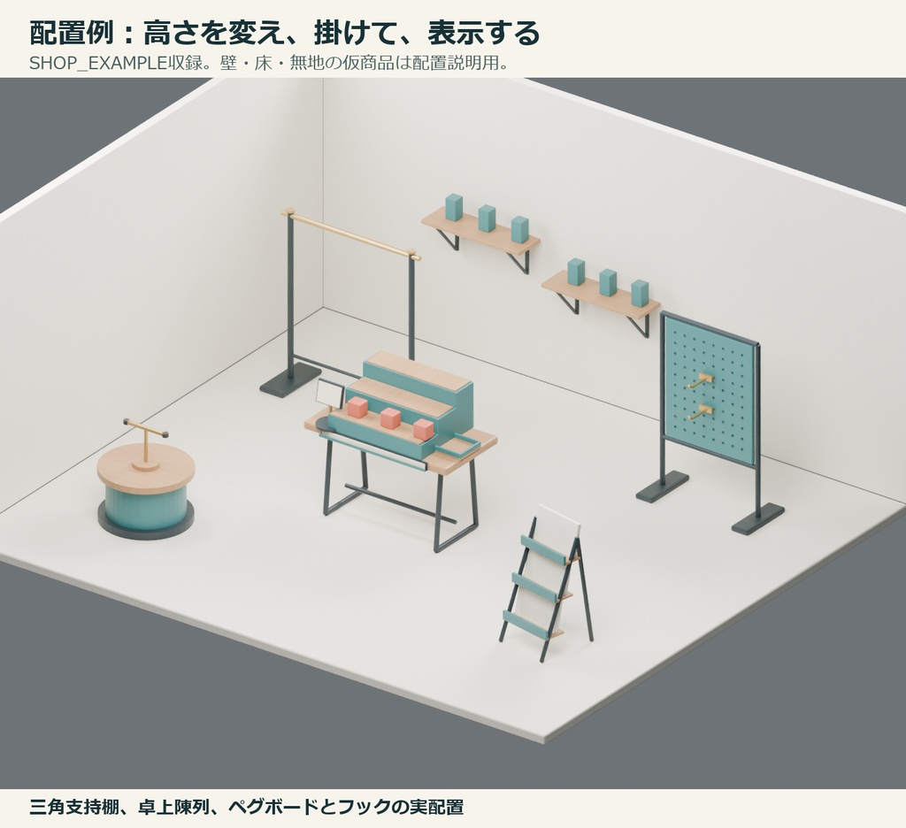 小売ディスプレイ什器キット