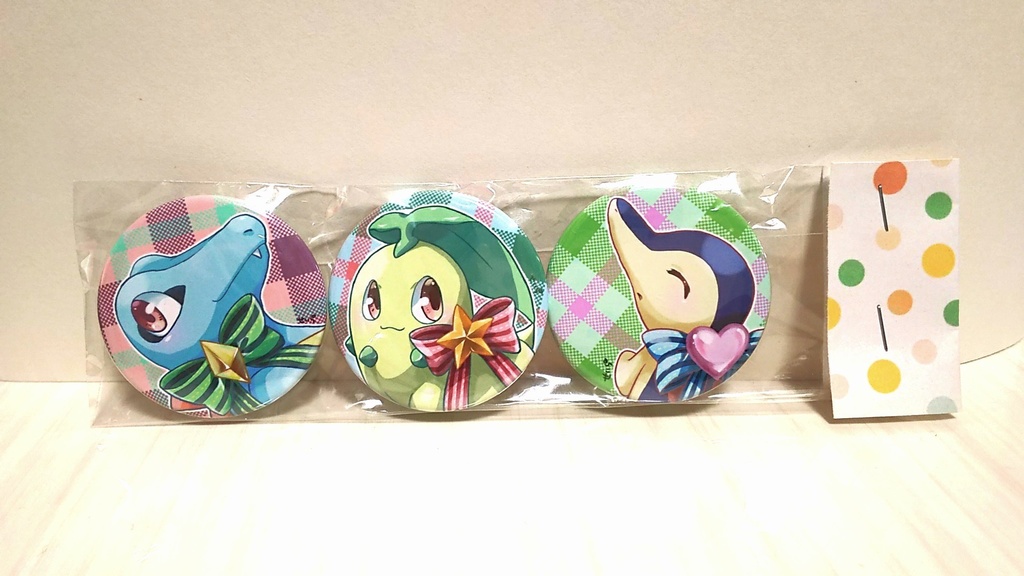 ジョウト御三家缶バッジセット