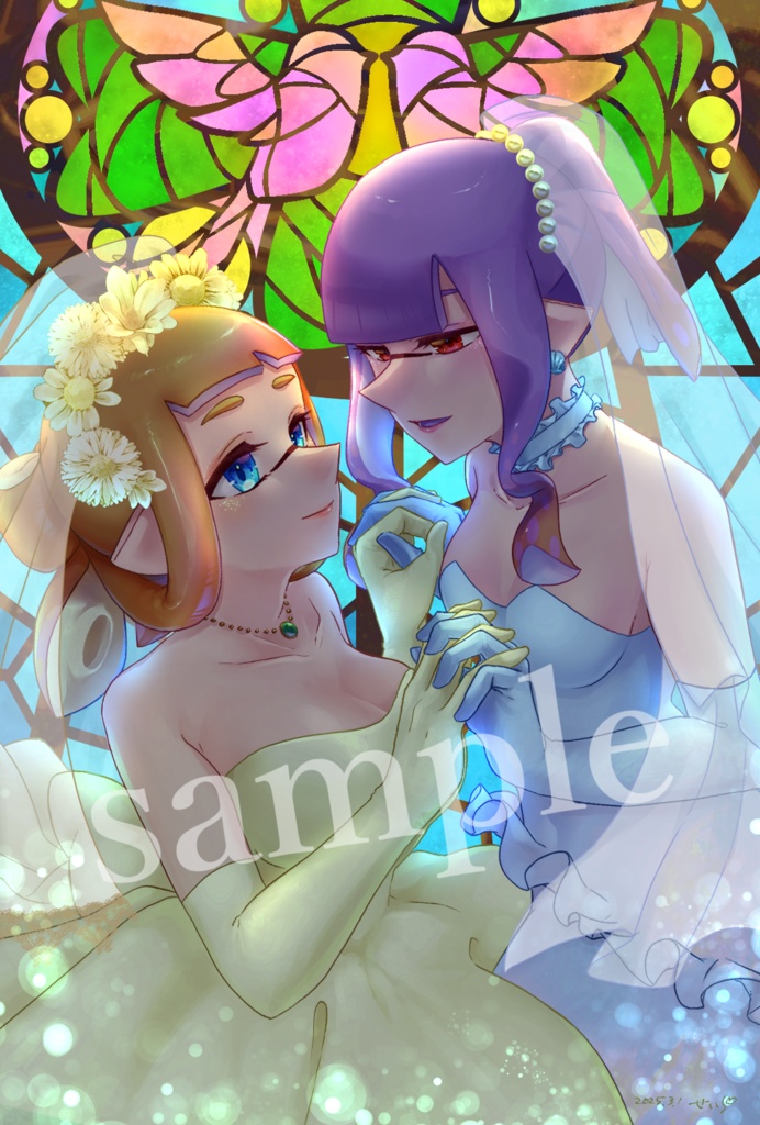 百合イカウェディングアクリルパネル