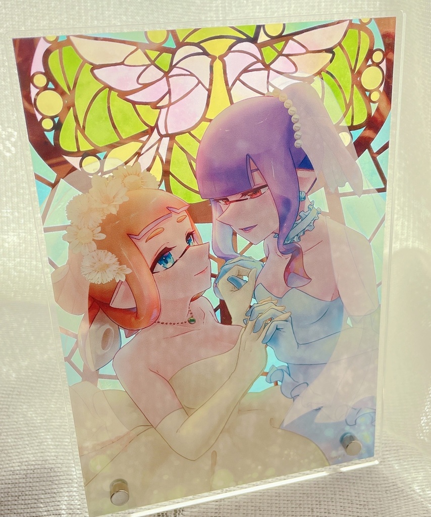 百合イカウェディングアクリルパネル