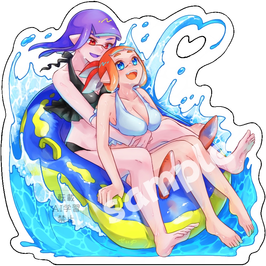 百合イカ水着アクリルスタンド