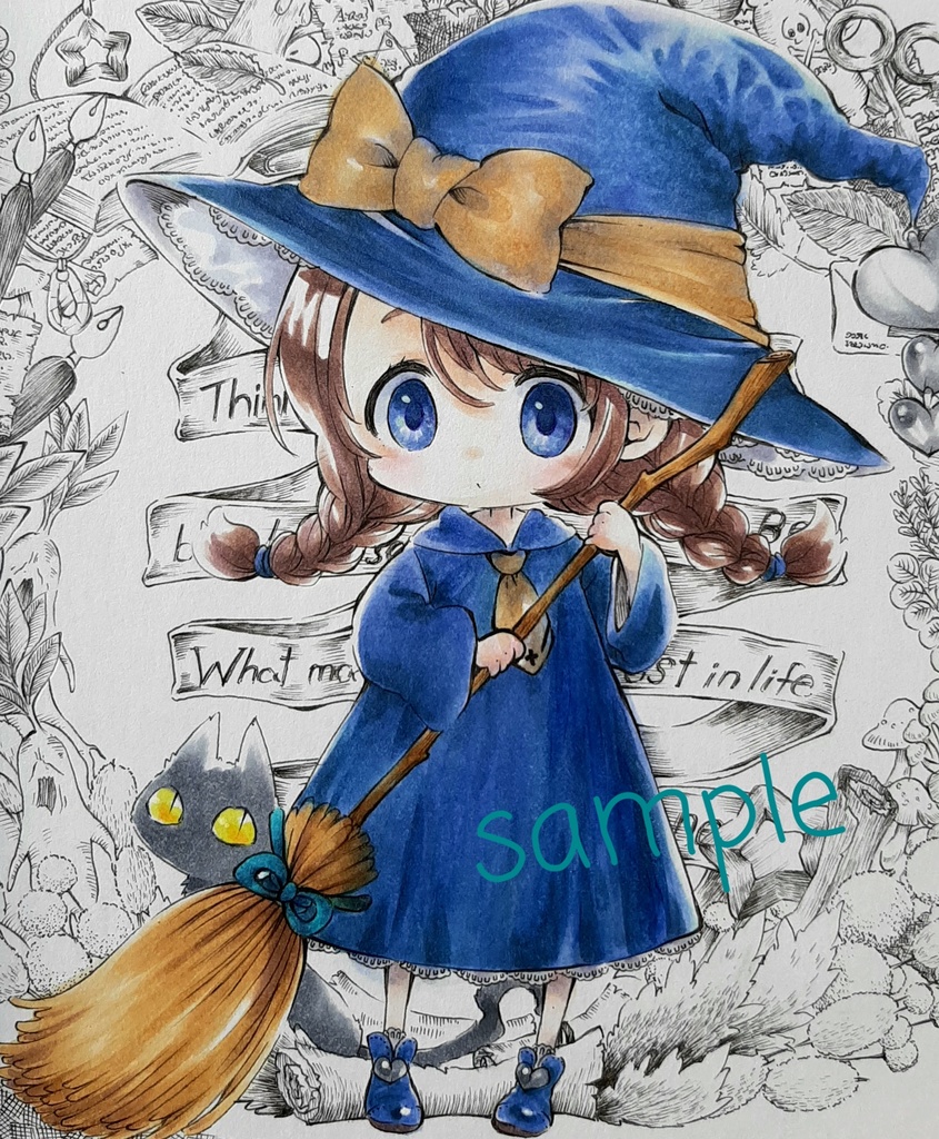 手描きイラスト『モーガン』　原画