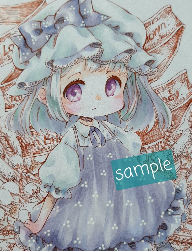 手描きイラスト『こむぎ』　原画