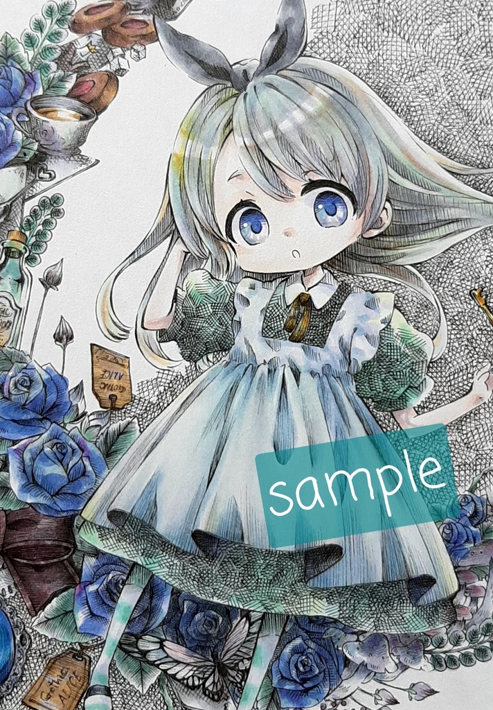 手描きイラスト『アデレード』原画