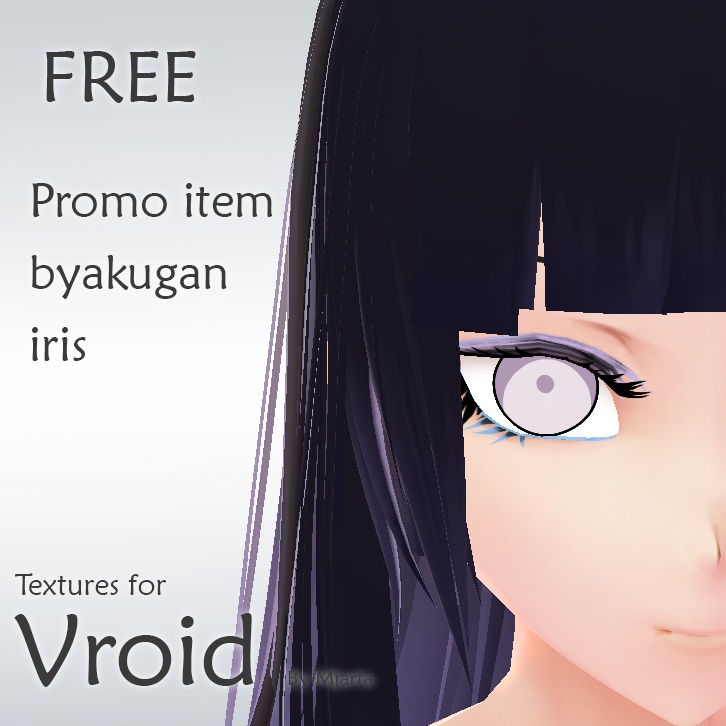 【Vroid】FREE白眼Byakugan Naruto iris ( eyes)