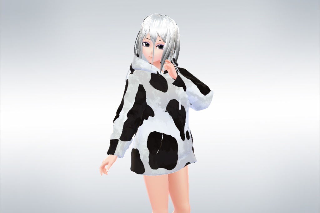 【Vroid】牛Cow Tシャツ,パーカーHoodie,T-shirt
