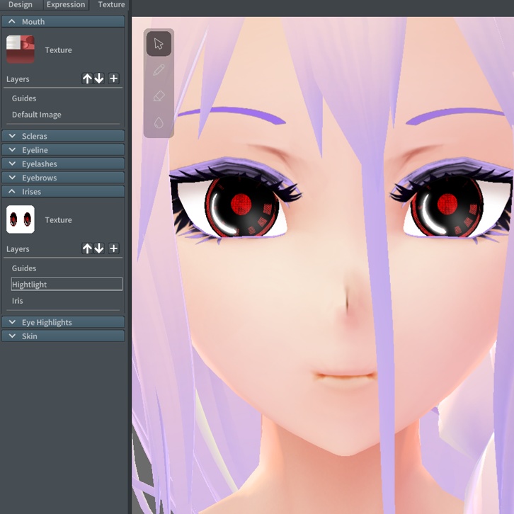 【Vroid】目のハイライトEye Highlights 18 different style