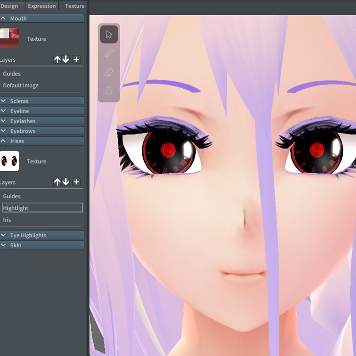 【Vroid】目のハイライトEye Highlights 18 different style
