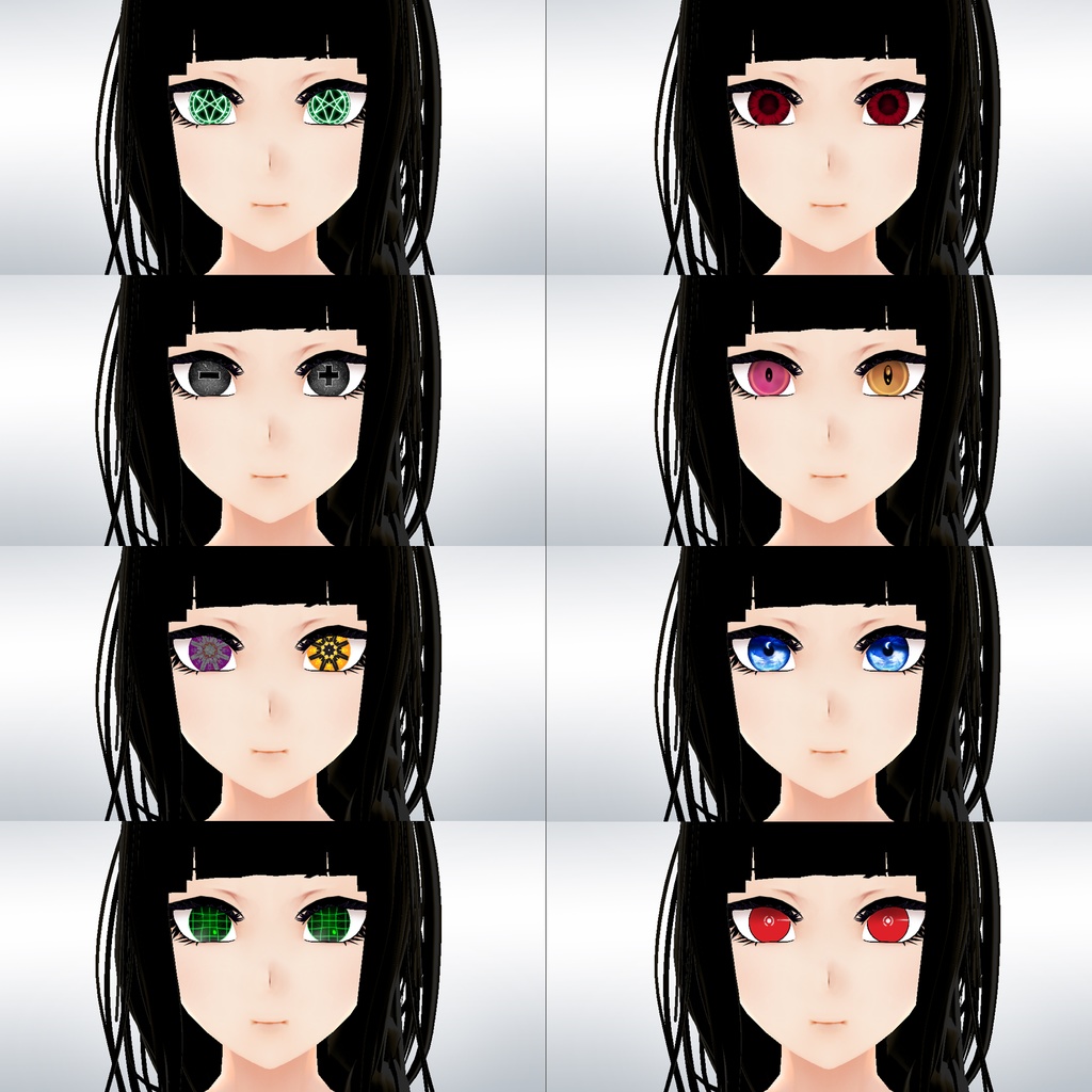 【Vroid】虹彩Anime iris pack 目40 different style (for eyes)