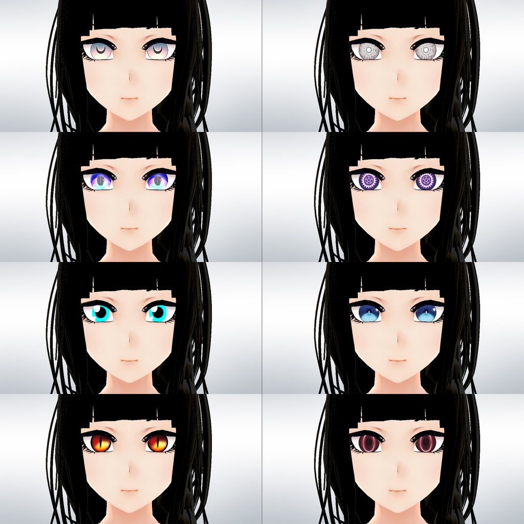 【Vroid】虹彩Anime iris pack 目40 different style (for eyes)