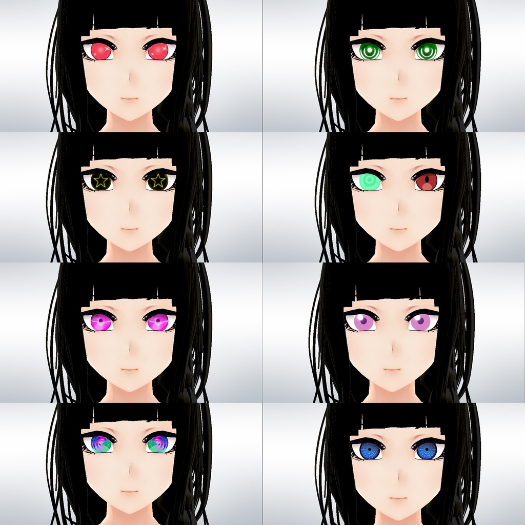 【Vroid】虹彩Anime iris pack 目40 different style (for eyes)