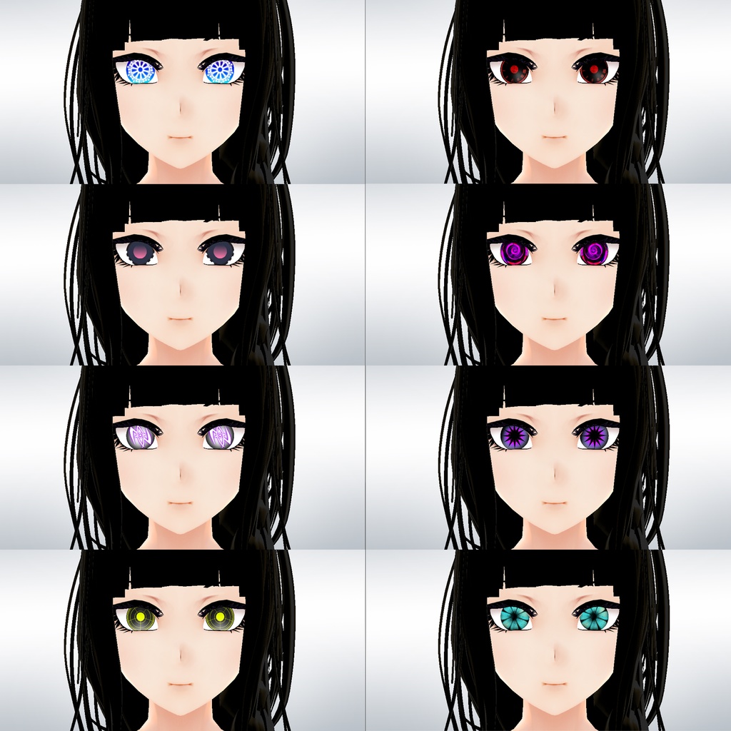 【Vroid】虹彩Anime iris pack 目40 different style (for eyes)