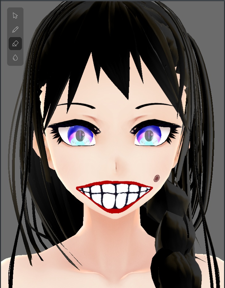【Vroid】フェイスペイント Face paint anime style