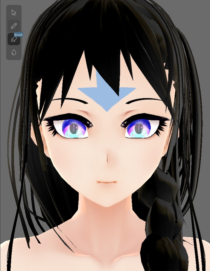【Vroid】フェイスペイント Face paint anime style
