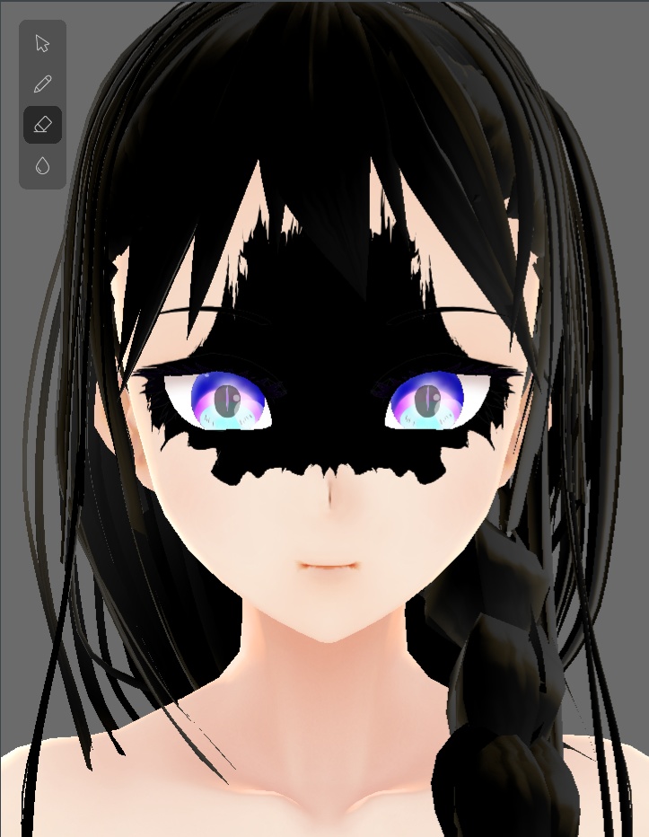 【Vroid】フェイスペイント Face paint anime style