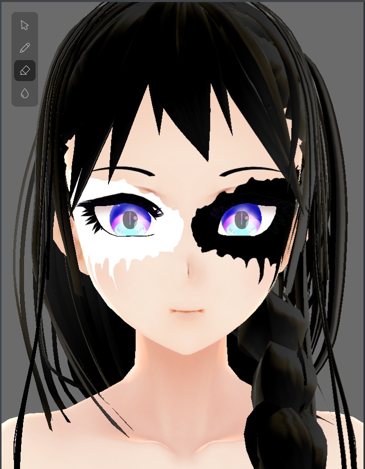 【Vroid】フェイスペイント Face paint anime style