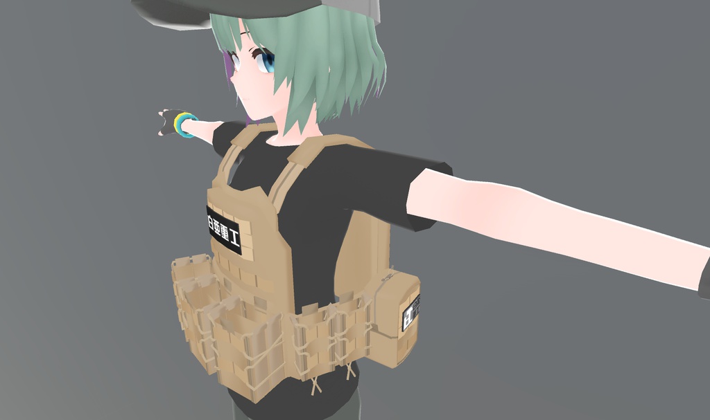 衣-03式プレートキャリア【VRChat向け】