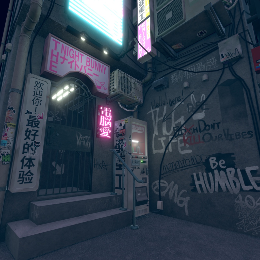 ワールド向け3Dモデルセット『室外機セット』 (単品販売アリ)