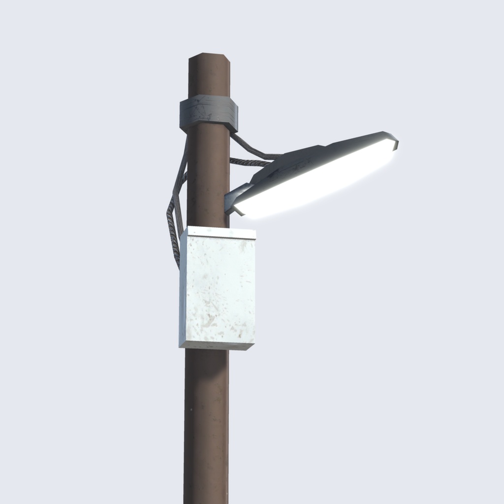 ワールド向け3Dモデル『街灯』 (セット別ページ販売アリ)