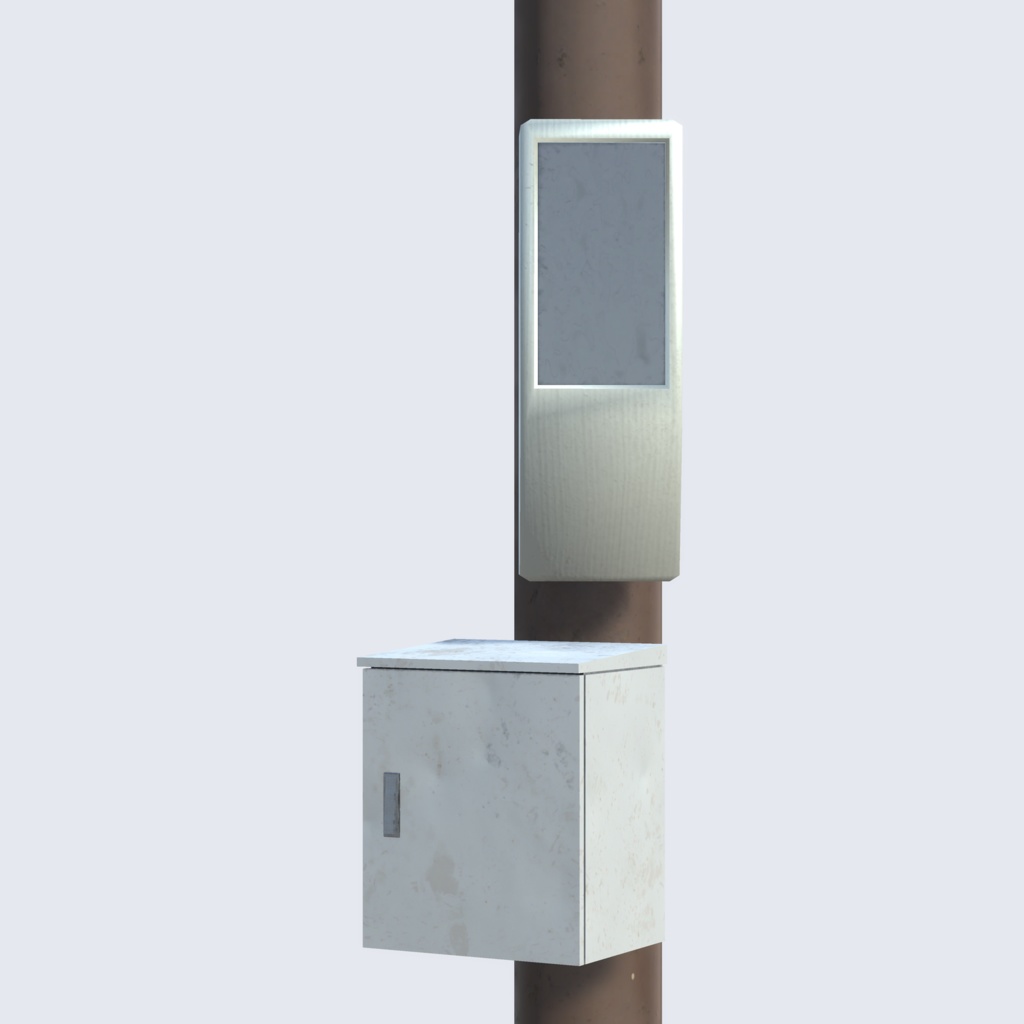 ワールド向け3Dモデル『街灯』 (セット別ページ販売アリ)