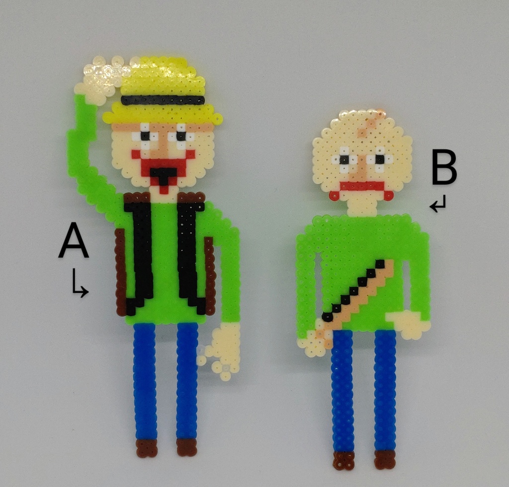 Baldi's Basics∶原作寄り大きめアイロンビーズ