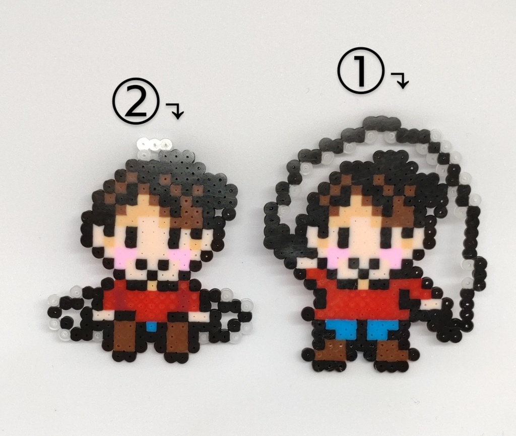 Baldi's Basics:デフォルメアイロンビーズ(ストラップ穴付き)