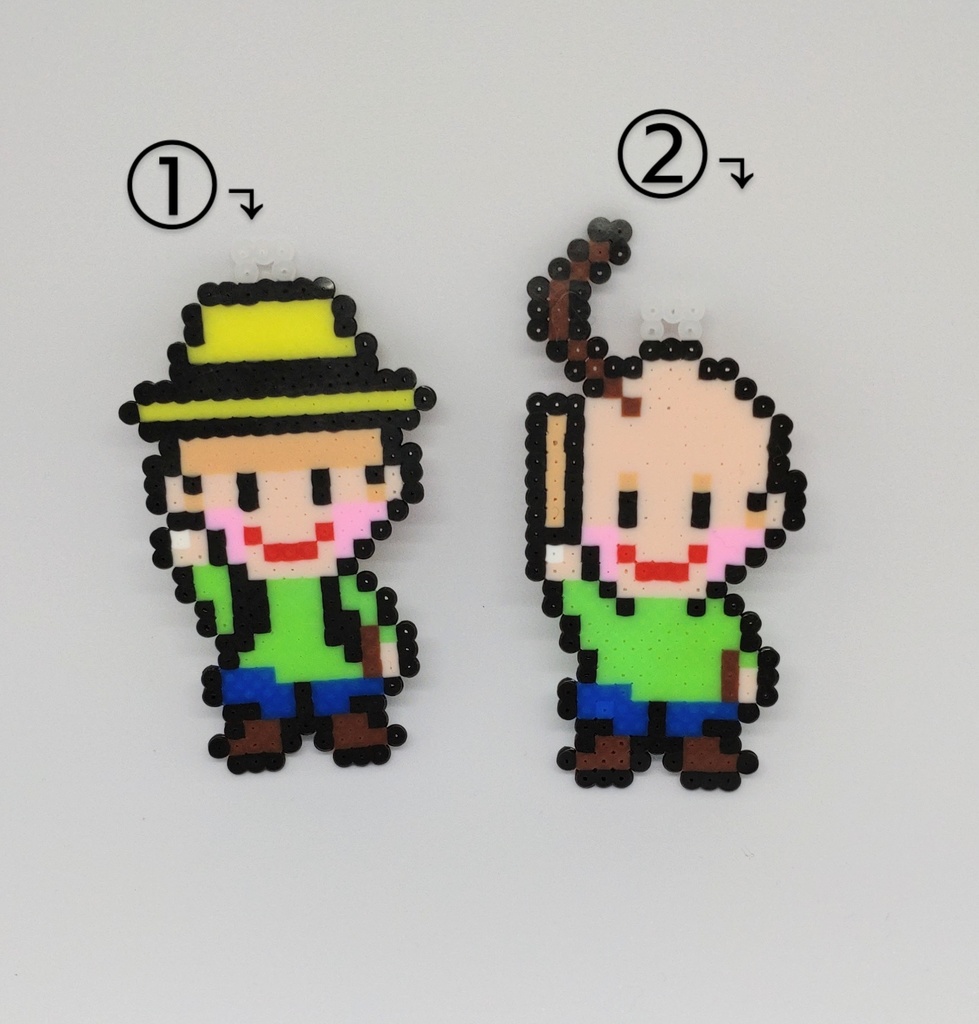 Baldi's Basics:デフォルメアイロンビーズ(ストラップ穴付き)