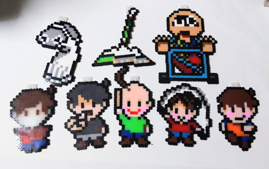 Baldi's Basics：デフォルメアイロンビーズ(ストラップ穴付き)