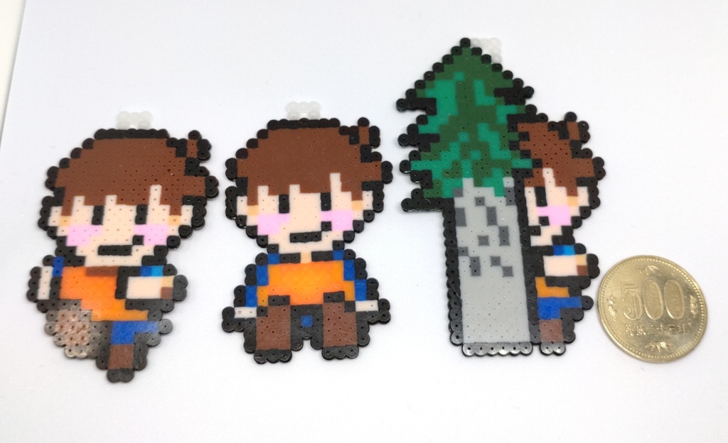 Baldi's Basics:デフォルメアイロンビーズ(ストラップ穴付き)