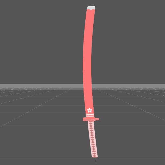 刀・桜火(FBXモデル)