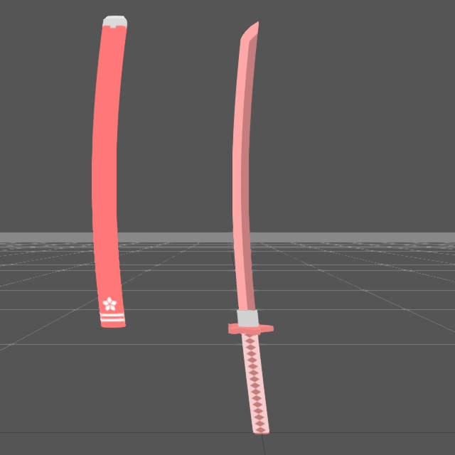 刀・桜火(FBXモデル)
