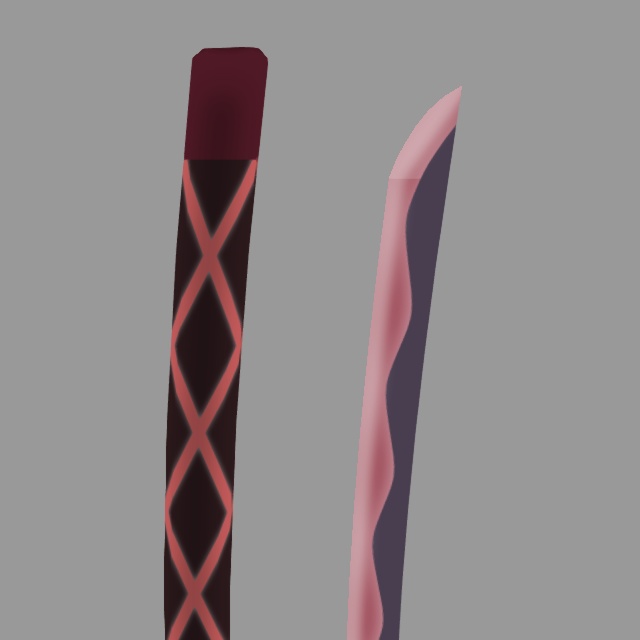 刀・八咫烏(FBXモデル)