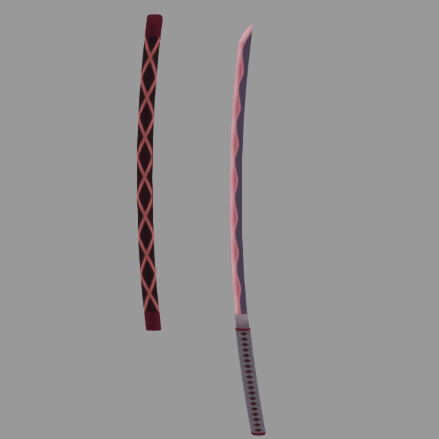 刀・八咫烏(FBXモデル)