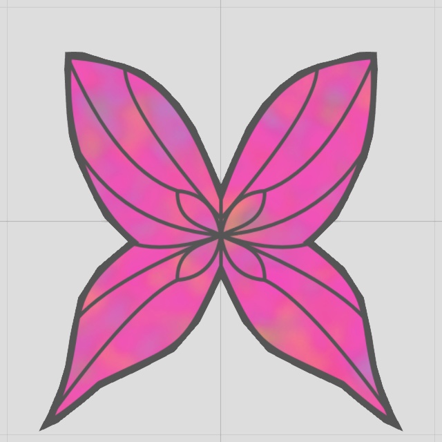 蝶アクセサリー(FBXモデル)