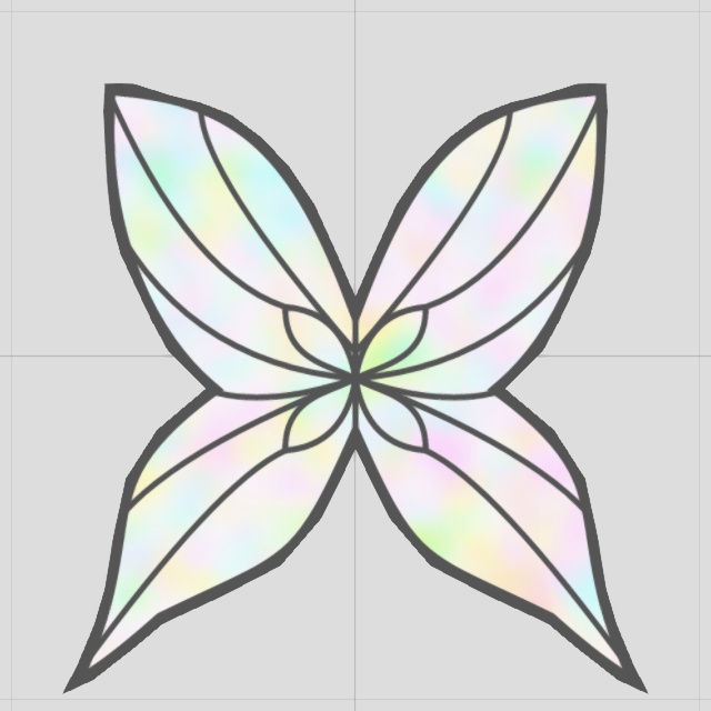 蝶アクセサリー(FBXモデル)