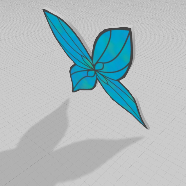蝶アクセサリー(FBXモデル)