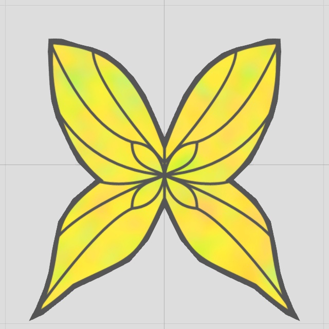 蝶アクセサリー(FBXモデル)