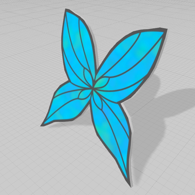 蝶アクセサリー(FBXモデル)