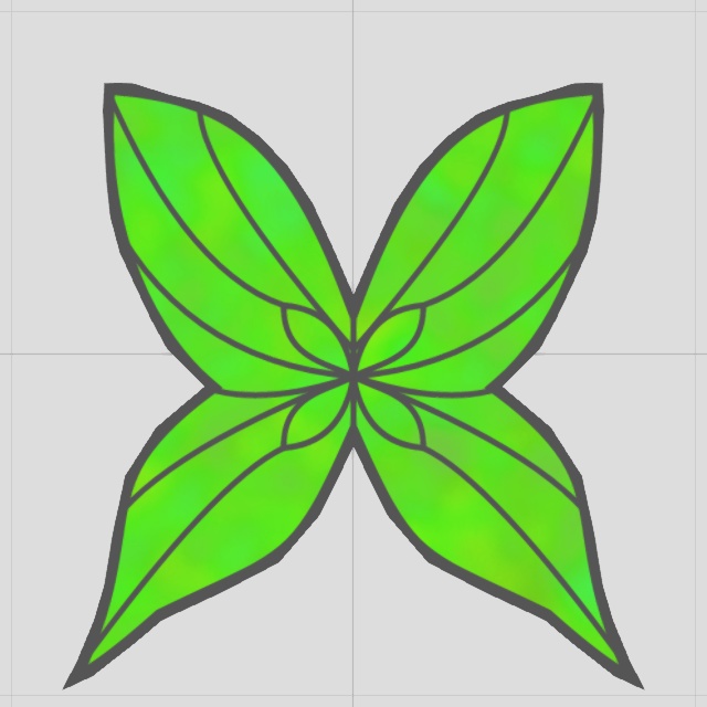 蝶アクセサリー(FBXモデル)