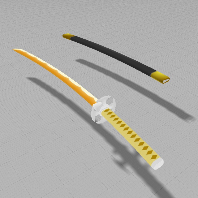 刀・稲妻(FBXモデル)