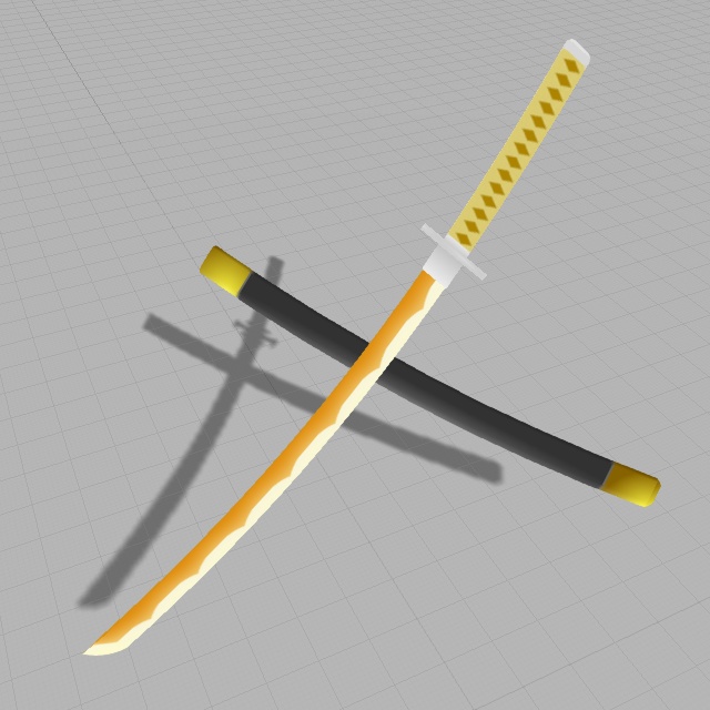 刀・稲妻(FBXモデル)