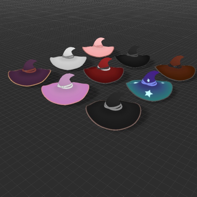 魔女の帽子(FBXモデル)